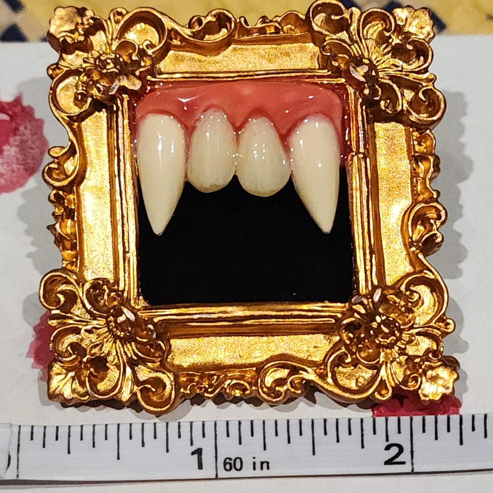 Vampire Teeth Pin